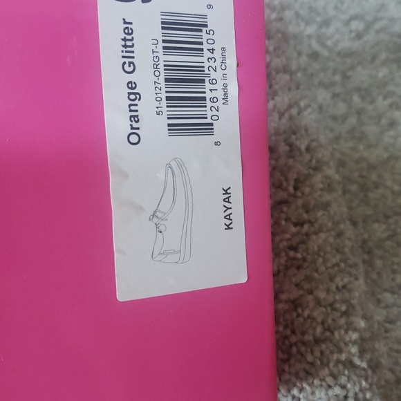 Corkys orange glitter shoes NIB Size 8 - Picture 9 of 10
